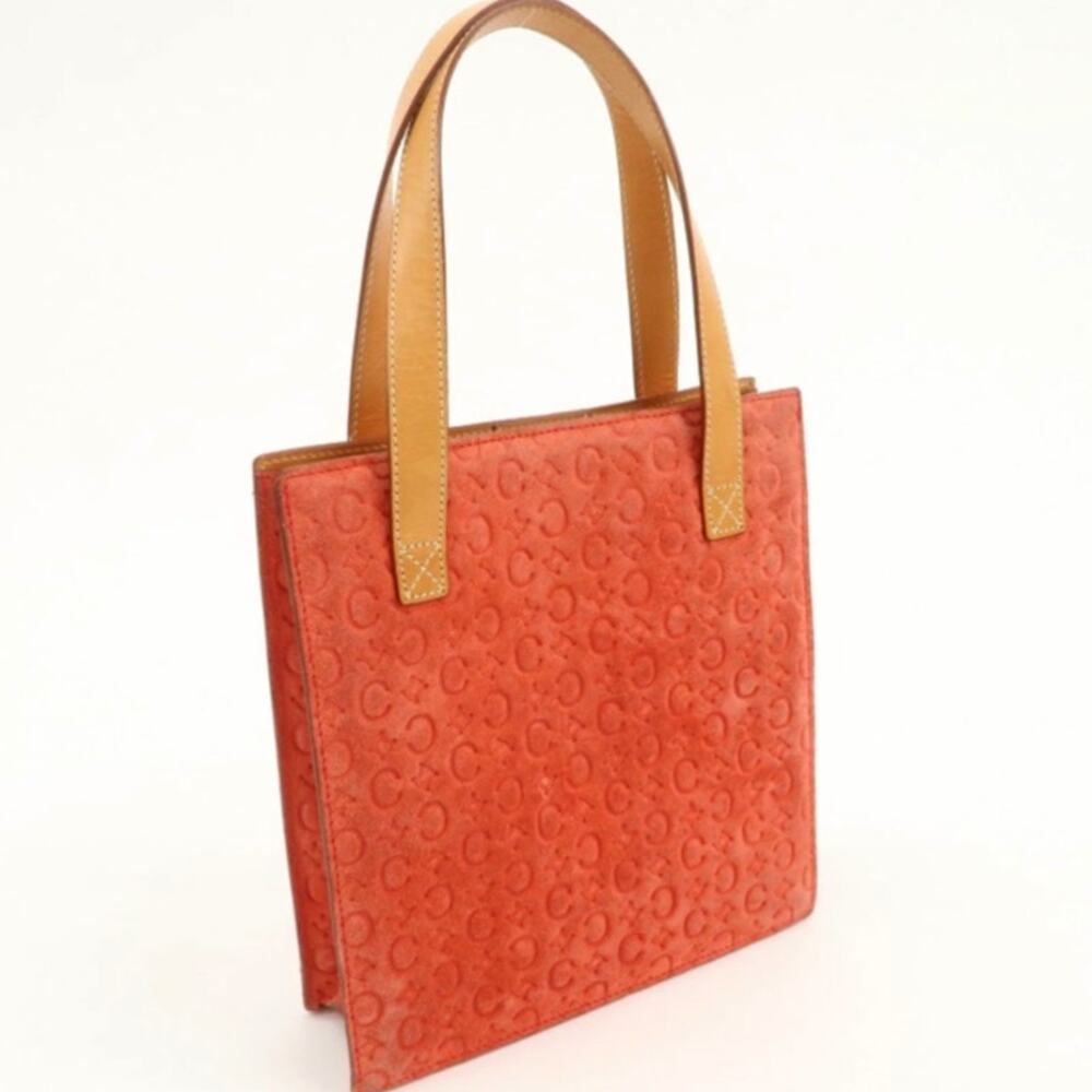 💎✨Beautiful✨💎Authentic CELINE C Macadam Suede Leather Tote Bag Hand Bag - Picture 5 of 16